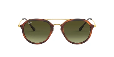 Shop Ray Ban Ray In Green Gradient