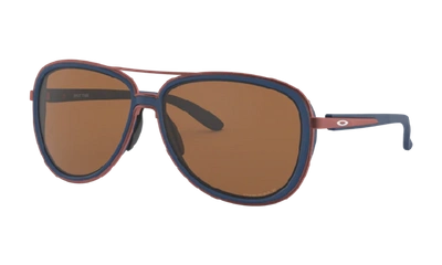 Shop Oakley Split Time Sunglasses In Poseidon
