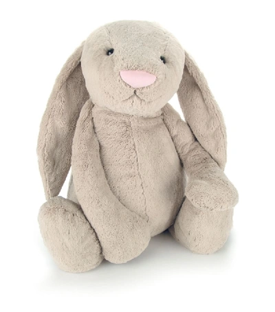Shop Jellycat Bashful Beige Bunny (106cm) In Black