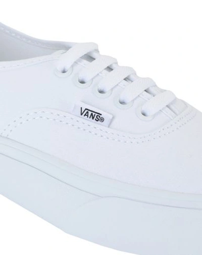 Shop Vans Ua Authentic Platform 2.0 Woman Sneakers White Size 9.5 Textile Fibers