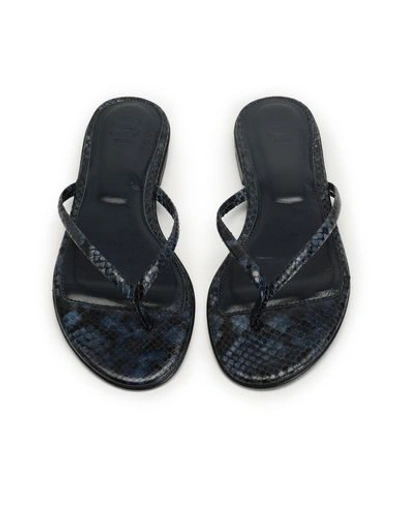 Shop 8 By Yoox Toe Strap Sandals In Dark Blue