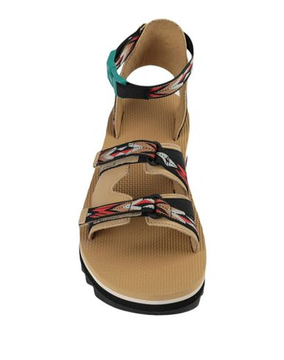 Shop Teva Midform Ceres W Woman Sandals Sand Size 8 Recycled Polyester, Soft Leather In Beige
