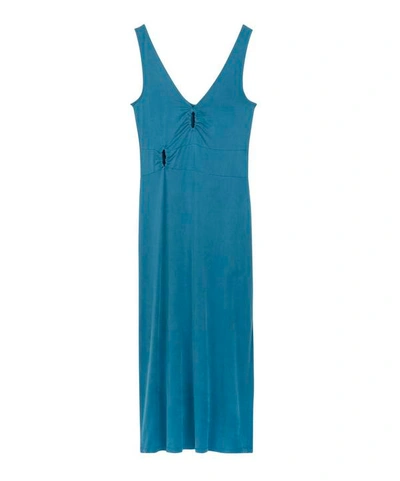 Shop Paloma Wool Nelly Cut-out Dress In Cobalt Blue