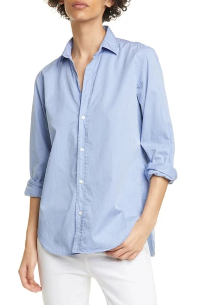 Shop Frank & Eileen Solid Button-up Shirt In Heather Blue