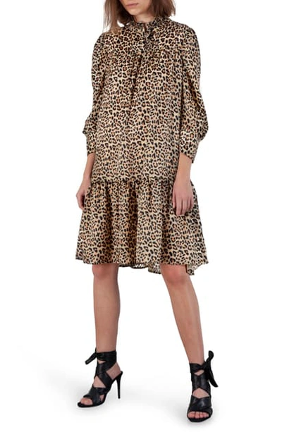 Shop Birgitte Herskind Liva Leopard Burnout Shift Dress