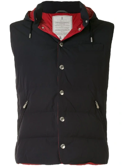 Shop Brunello Cucinelli Quilted Reversible Jacket In Black