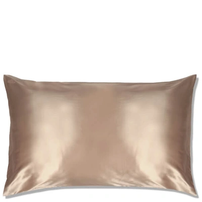 Shop Slip Silk Pillowcase King (various Colors) In Caramel