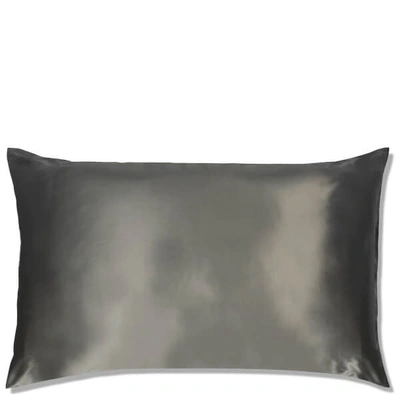 Shop Slip Silk Pillowcase King (various Colors) In Charcoal