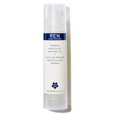 Shop Ren Clean Skincare Tamanu High Glide Shaving Oil 50ml
