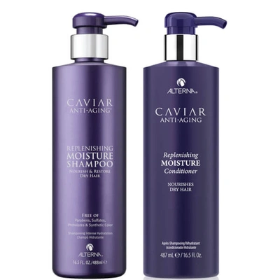 Shop Alterna Caviar Anti-aging Replenishing Moisture Shampoo And Conditioner 16.5 oz (worth $132)