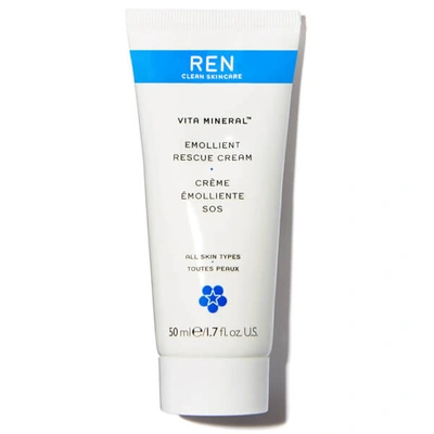 Shop Ren Clean Skincare Vita Mineral Emollient Rescue Cream 50ml
