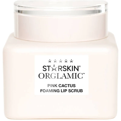 Shop Starskin Orglamic Pink Cactus Foaming Lip Scrub Exfoliate And Smooth 0.51 Fl. oz