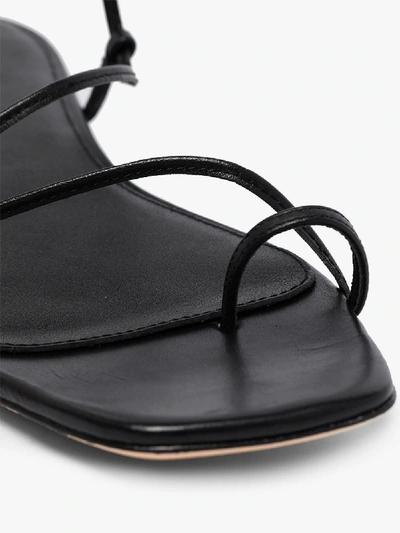 Shop Studio Amelia Black 1.1 Leather Sandals