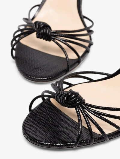 Shop Jimmy Choo Womens Black Lovella Mid Heel Sandals