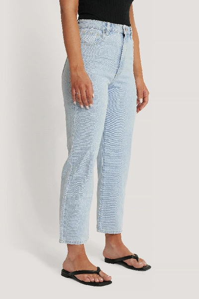 Shop Abrand A Venice Straight Jeans - Blue In Bleached Stone