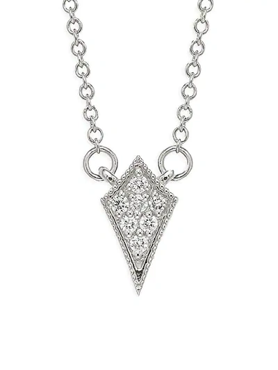 Shop Sara Weinstock Marquis 18k White Gold & Diamond Pendant Necklace
