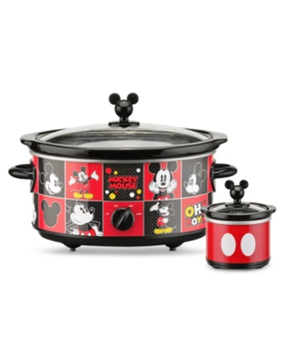 Shop Disney Mickey Mouse 5-quart Slow Cooker With 20 Ounce Dipper In Red