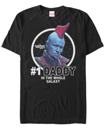 Shop Marvel Men's Guardians Vol.2 Yondu 1 Daddy In The Galaxy Short Sleeve T-shirt In Black