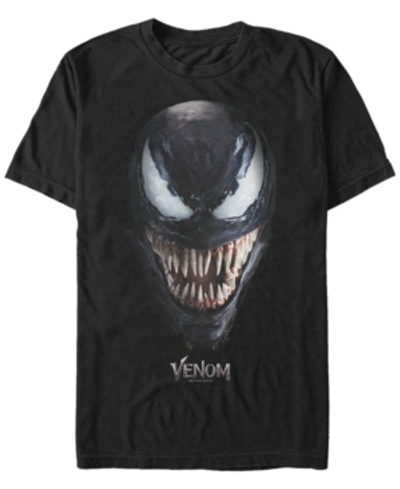 Shop Marvel Men's Venom Big Face Costume Short Sleeve T-shirt In Black
