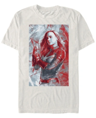 Shop Marvel Men's Avengers Endgame Captain  Painting Short Sleeve T-shirt In Natural