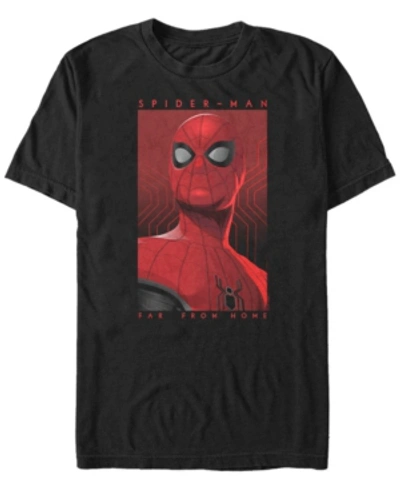 Shop Marvel Men's Spider-man Far From Home Spider-man Poster Short Sleeve T-shirt In Black