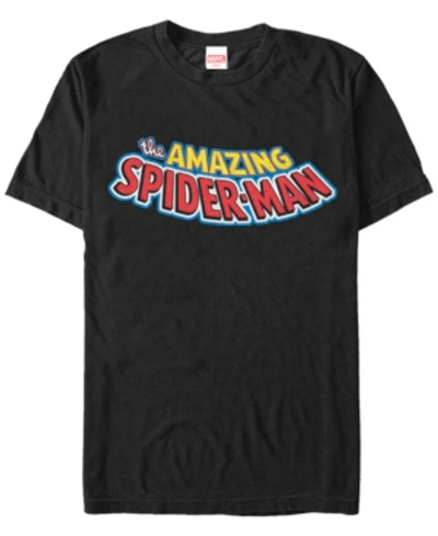 Shop Marvel Men's Comic Collection Classic The Amazing Spider-man Short Sleeve T-shirt In Black