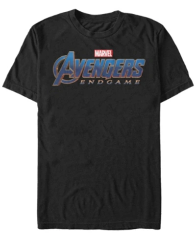 Shop Marvel Men's Avengers Endgame Logo Short Sleeve T-shirt In Black