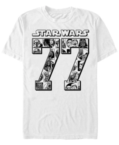 Shop Star Wars Men's Classic Comical Since 77 Short Sleeve T-shirt In White