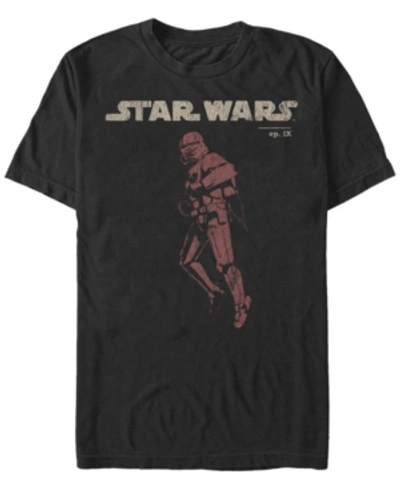 Shop Star Wars Men's Rise Of Skywalker Sith Trooper Jet Pack Short Sleeve T-shirt In Black