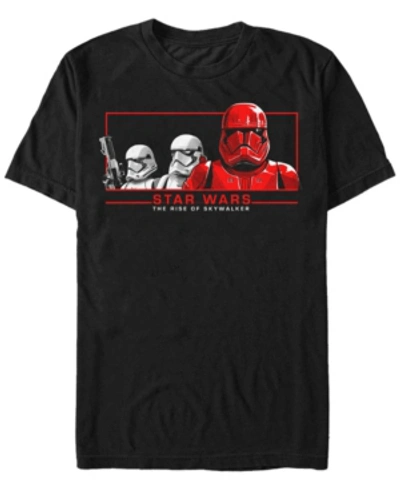 Shop Star Wars Men's Rise Of Skywalker Sith Trooper Stormtroopers Short Sleeve T-shirt In Black