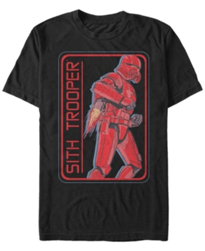 Shop Star Wars Men's Rise Of Skywalker Retro Sith Trooper Jet Pack Short Sleeve T-shirt In Black