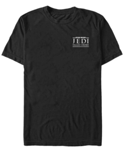 Shop Star Wars Men's Jedi Fallen Order Left Chest Logo T-shirt In Black