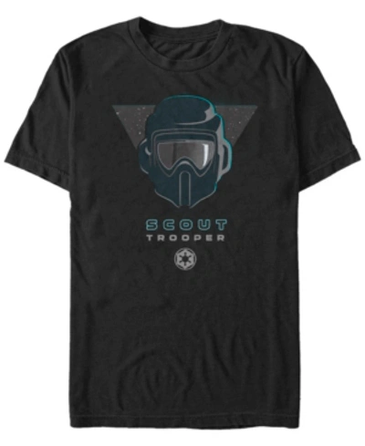 Star Wars Men's Jedi Fallen Order Scout Helmet T-shirt In Black
