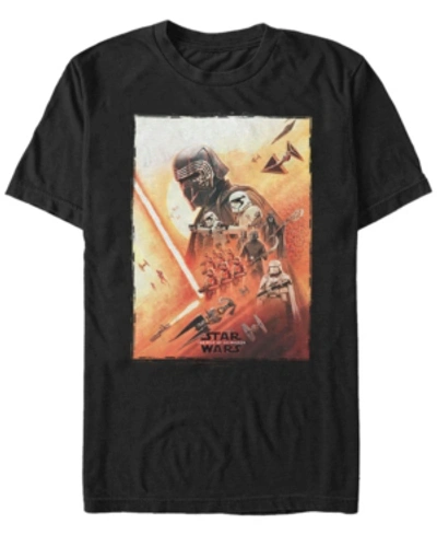 Shop Star Wars Men's Rise Of Skywalker Kylo Ren Poster T-shirt In Black