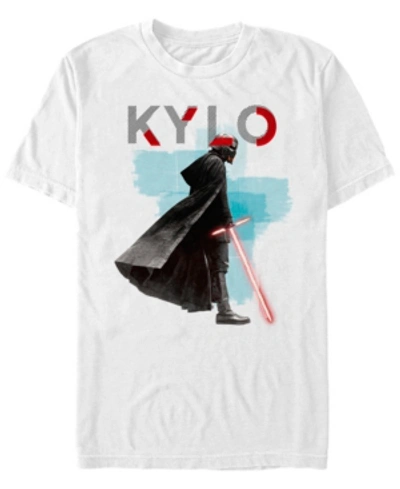 Shop Star Wars Men's Episode Ix Kylo Ren Red Saber T-shirt In White
