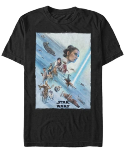 Shop Star Wars Men's Rise Of Skywalker Rey Poster T-shirt In Black
