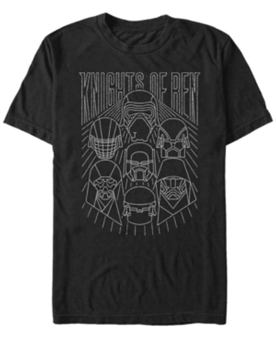 Shop Star Wars Men's Episode Ix Knights Of Ren Line Art T-shirt In Black