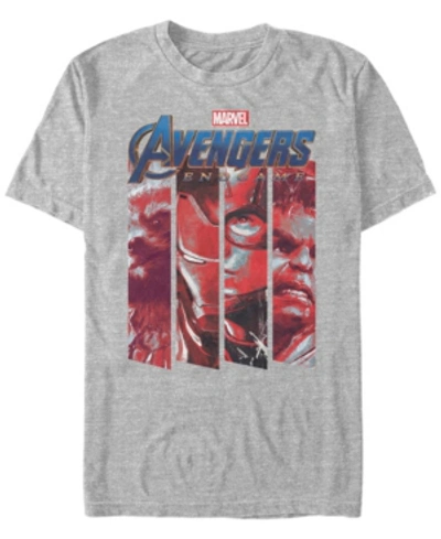 Shop Marvel Men's Avengers Endgame Panel Logo, Short Sleeve T-shirt In Athletic H