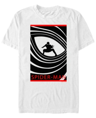 Shop Marvel Men's Spider-man Far From Home Eye Of The Spider, Short Sleeve T-shirt In White