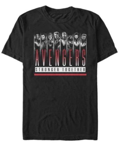 Shop Marvel Men's Avengers Endgame Stronger Together, Short Sleeve T-shirt In Black