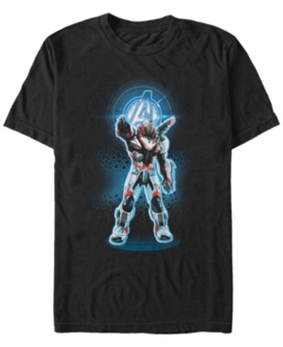 Shop Marvel Men's Avengers Endgame War Machine Armor Suit, Short Sleeve T-shirt In Black