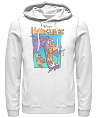 Shop Disney Men's Hercules Hydra Battle Retro, Pullover Hoodie In White