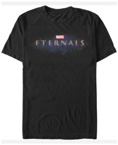 Shop Marvel Men's Eternals Logo, Short Sleeve T-shirt In Black