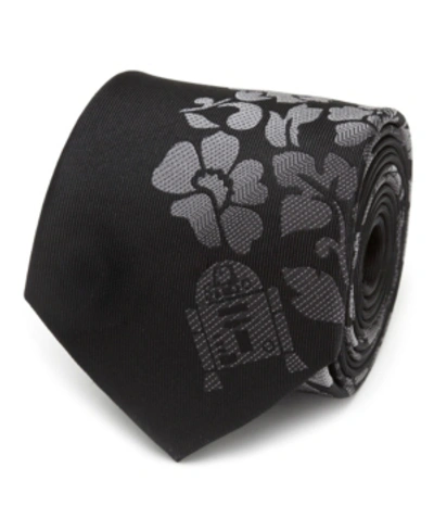 Shop Star Wars R2d2 Floral Men's Tie In Black