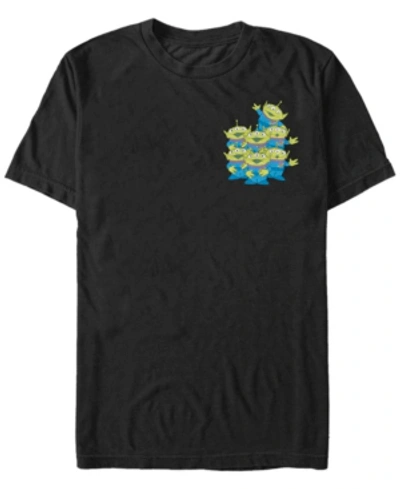 Shop Disney Toy Story Men's Aliens Group Left Chest Short Sleeve T-shirt In Black