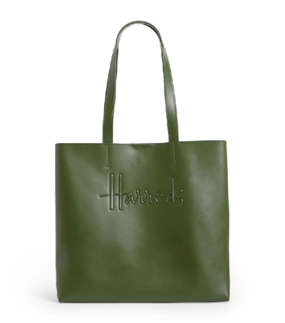 Shop Harrods Medium Leather Kensington Tote Bag