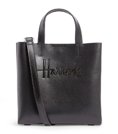 Shop Harrods Mini Leather Kensington Tote Bag