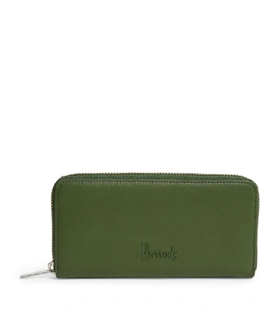 Shop Harrods Leather Kensington Zip-around Wallet