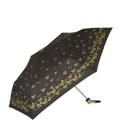 Shop Harrods Gold Bow Umbrella