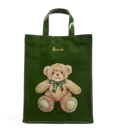 Shop Harrods Medium Jacob Bear Shopper Bag In Green